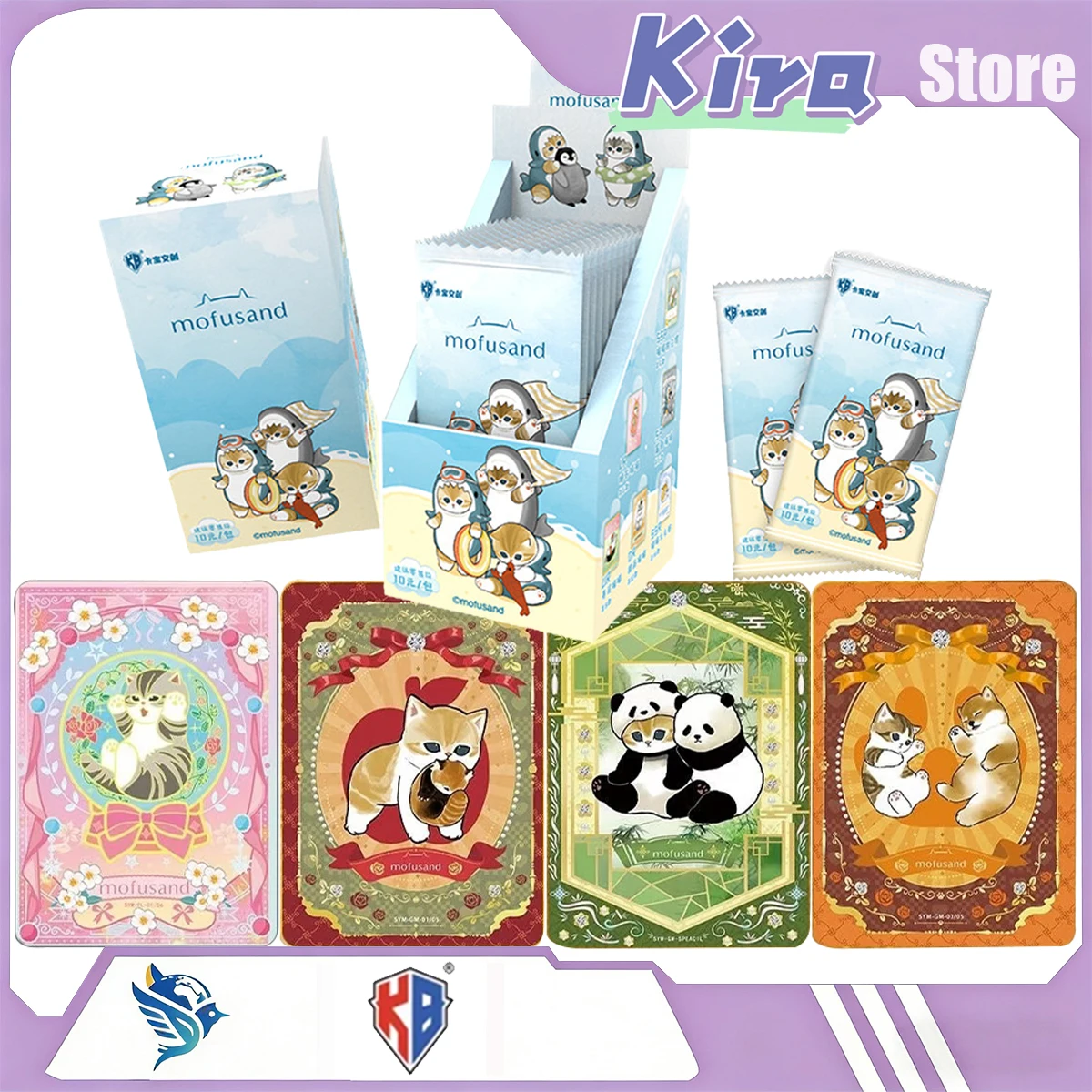 KABAO Mofusand Healing Meow Vol.1, Tarjetas Coleccionables Oficiales con Licencia, Mercancía de Anime, Juguete, Tarjetas Kawaii, Sorpresa para Niñas