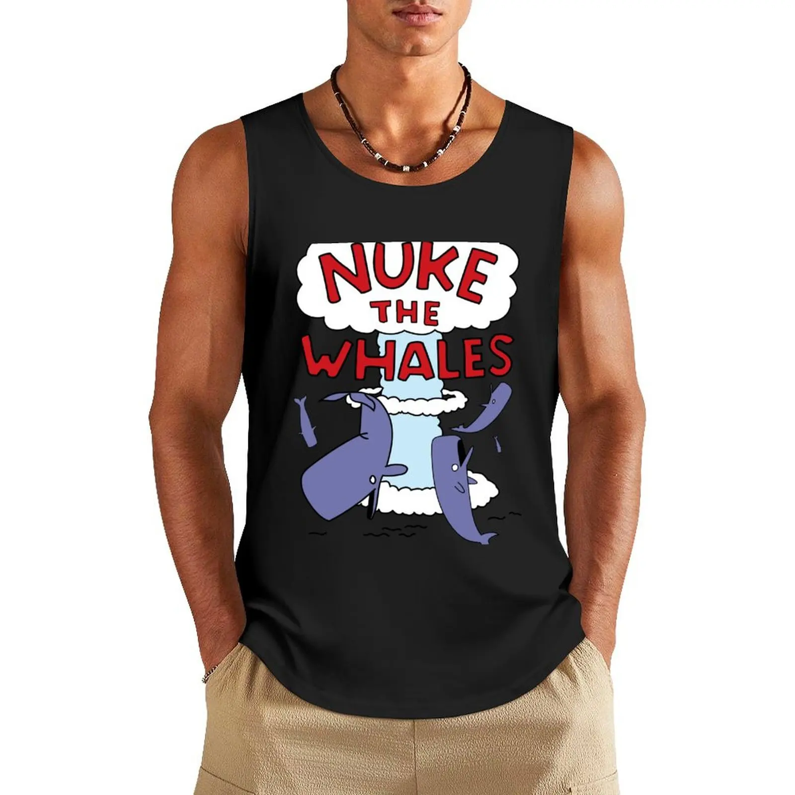 Nuke the Whales Tank Top Vest Gym clothes