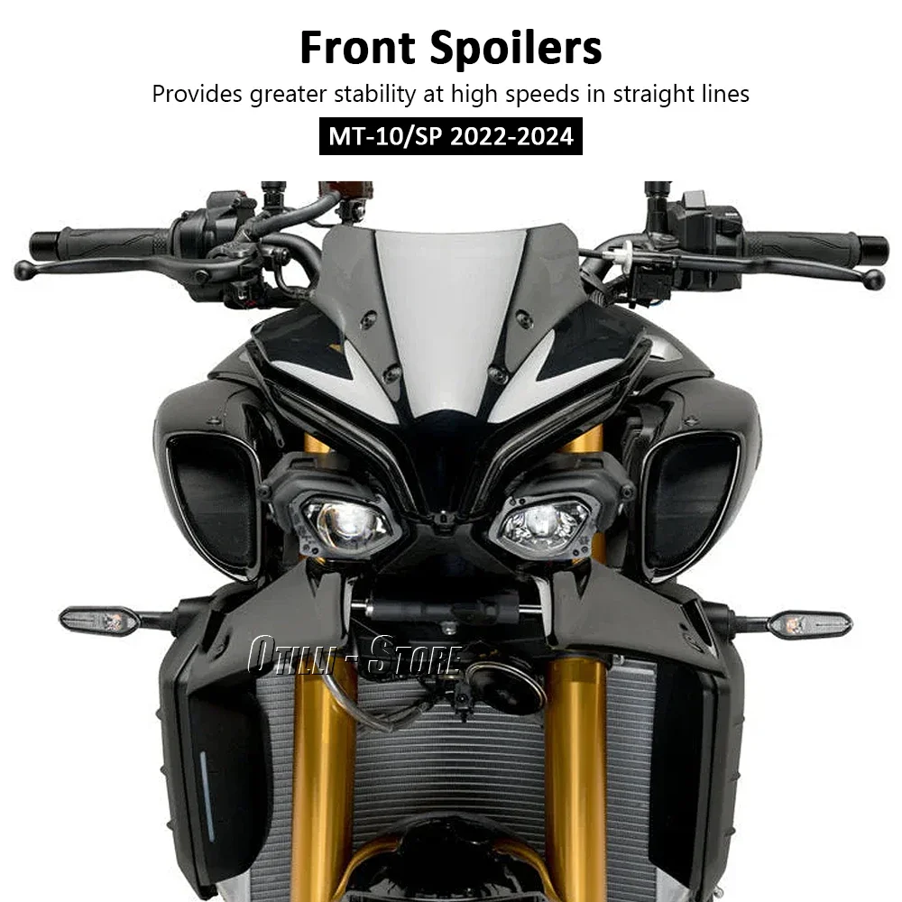 New For Yamaha MT-10 MT 10 MT10 SP 2022 2023 2024 Front Fairing Winglets Downforce Spoilers Motorcycle Aerodynamic