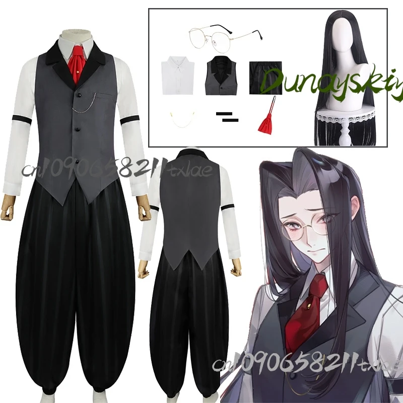 

Костюмы для косплея Sir Pentions, реквизит для парика, нежный костюм, рубашка, брюки, крутой реквизит для очков, каваи, Хэллоуин, Рождество, ежедневно