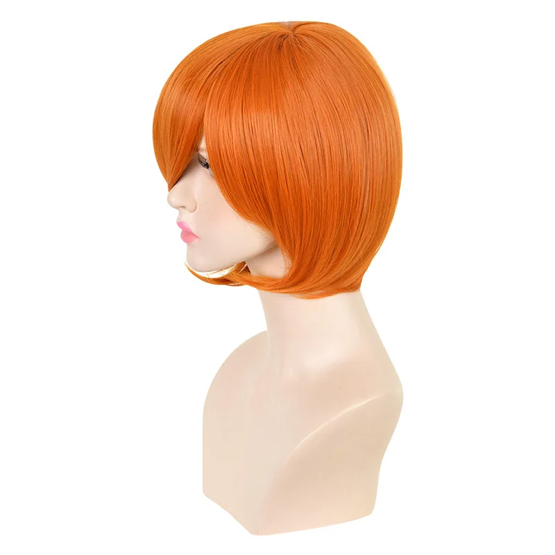 Oranje/Gouden Pruik Voor Nami Kyoko Met Kort Haar Cosplay Anime Pruik Voor Black Butler Scholar Karakter