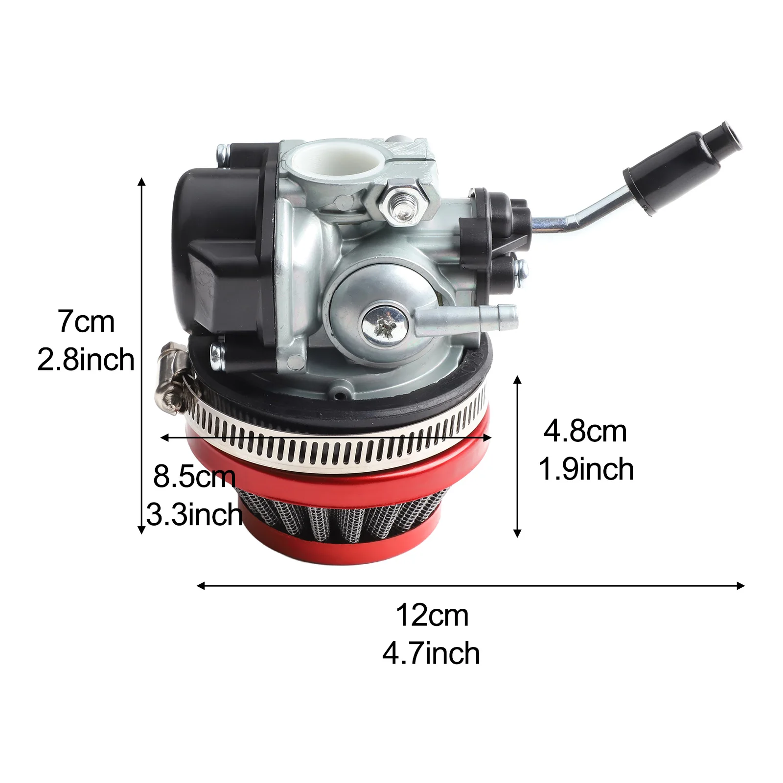 49cc Carburetor 2-Stroke Carburetor Carburetor 2-Stroke Go Kart Scooter Snowmobile Street Bike Easy Installation