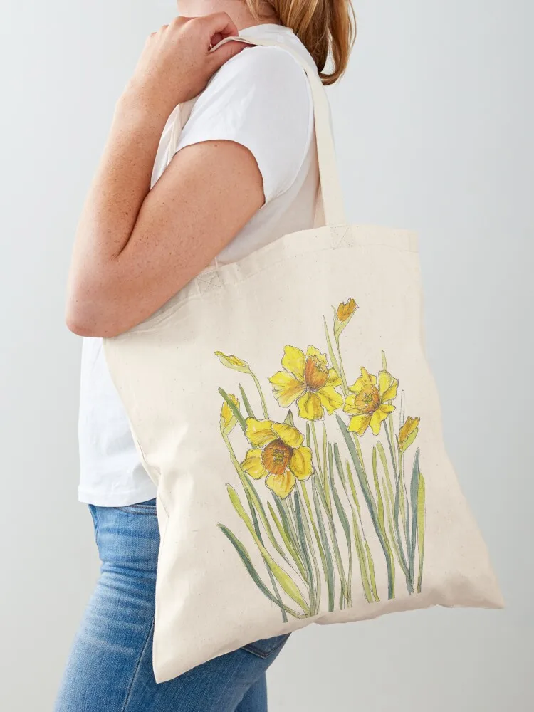 

Yellow Daffodils Tote Bag Canvas stote bag Gift bags Lady bag free delivery bags