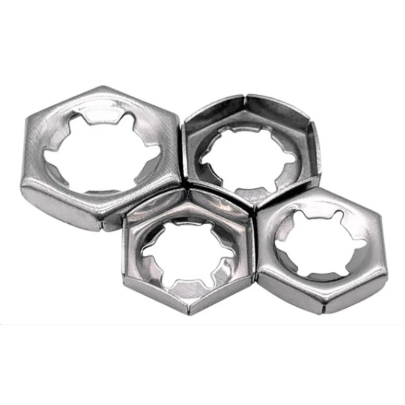 M6 M8 M10 M12 M14 M16 M18 M20 M24 M30 Tightening Nut 304/316 Stainless Steel Locknut Anti-Loosening Fastening Nuts DIN7967