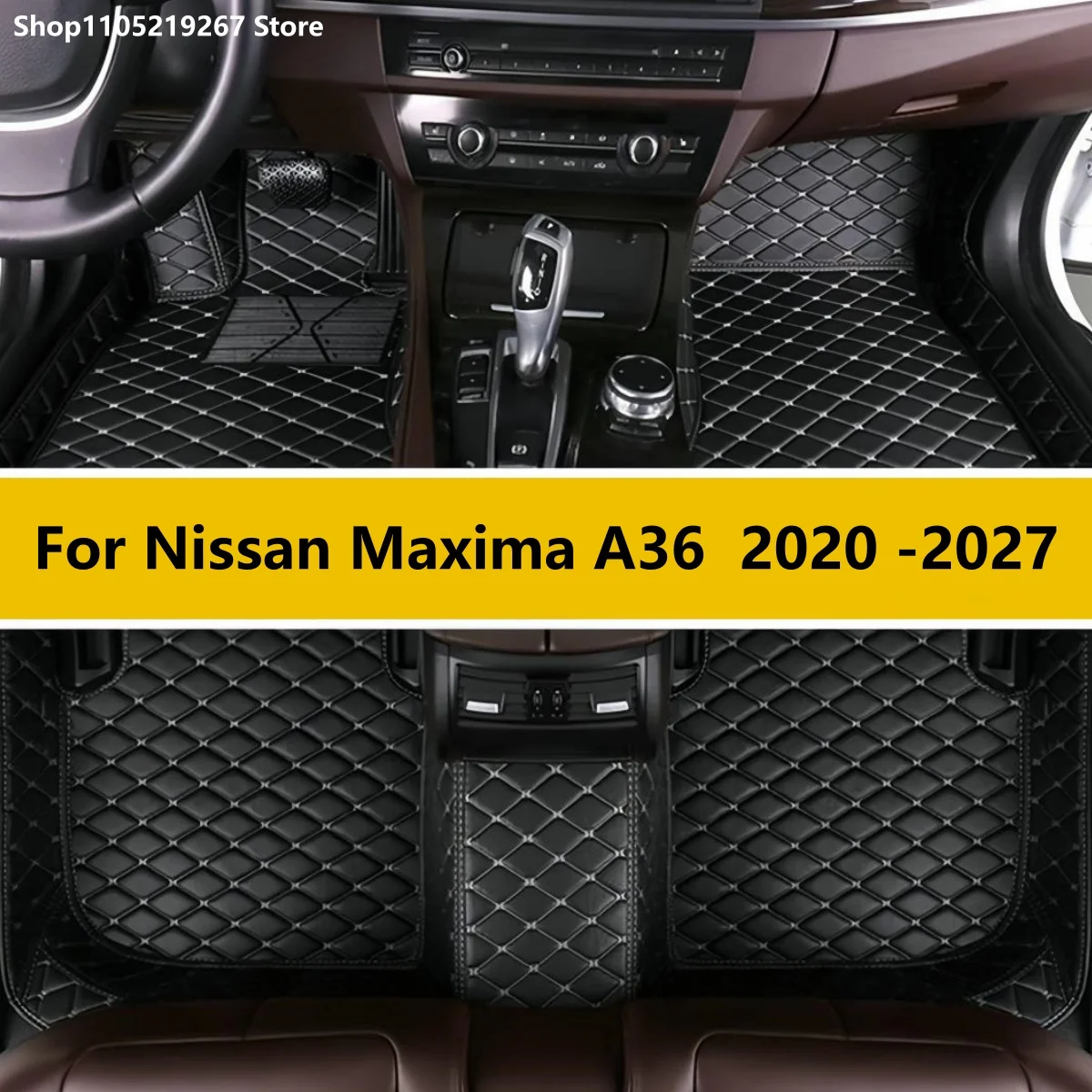 

Custom Car Floor Mats For Nissan Maxima A36 2020 -2027 Interior Details Accessories Artificial Leather