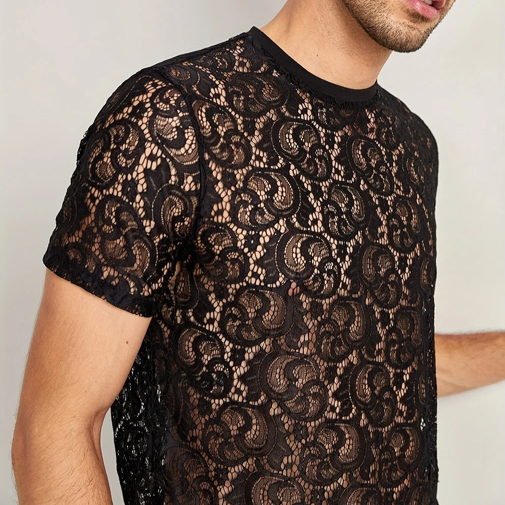 

Слегка прозрачный ажурный кружевной топ, повседневная мода, вариант повседневной носки, размер S-2XL, небольшая эластичная ткань