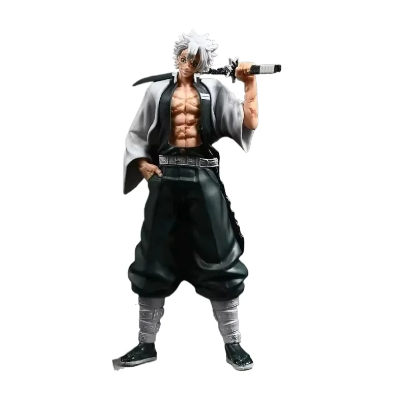 Anime Figure Gk Cheng Shinazugawa Sanemi 30 Cm Standing Statue Collectible Toy Gift Animation Peripherals Figurine Ornaments