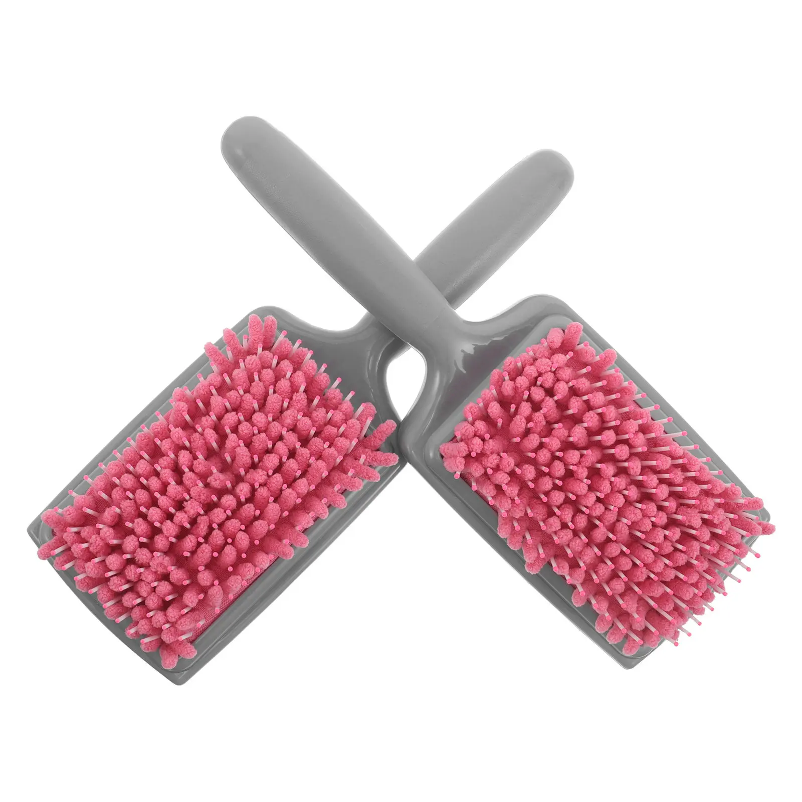 2Pcs Hair Towel Brush Quick Dry Comb Set Detangling Paddle Sponge for All Hair Types Portable Styling Tool for Travel Gym Salon