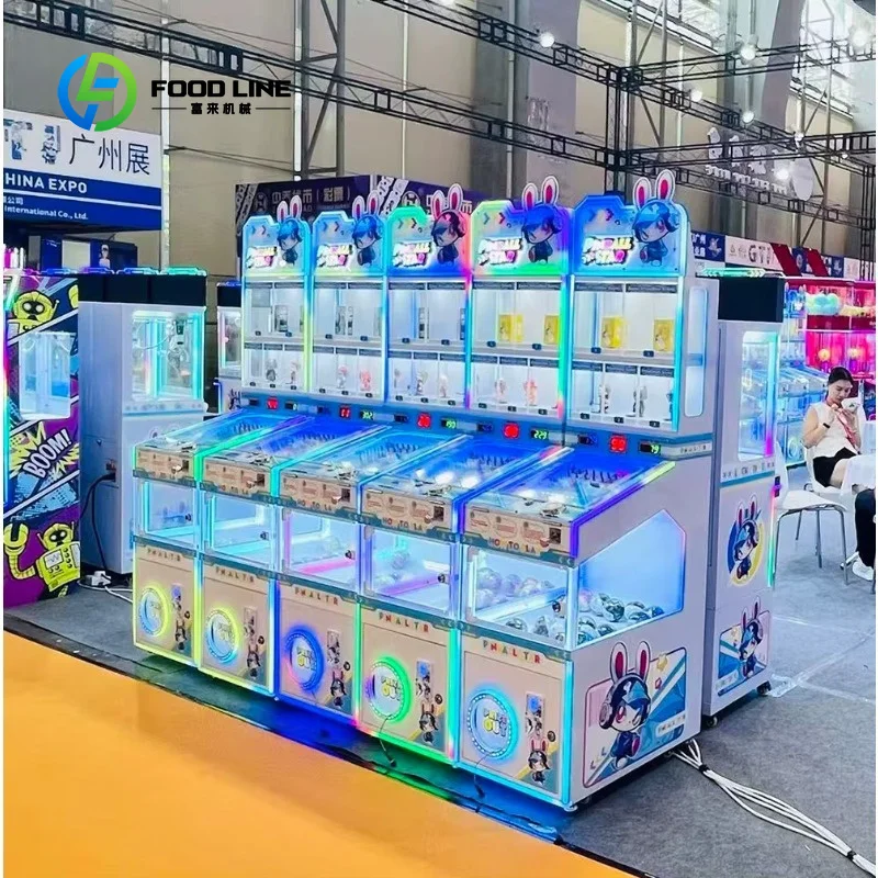 Customized metal frame classic arcade capsule ball dispenser english panel gift toy vending for amusement venue