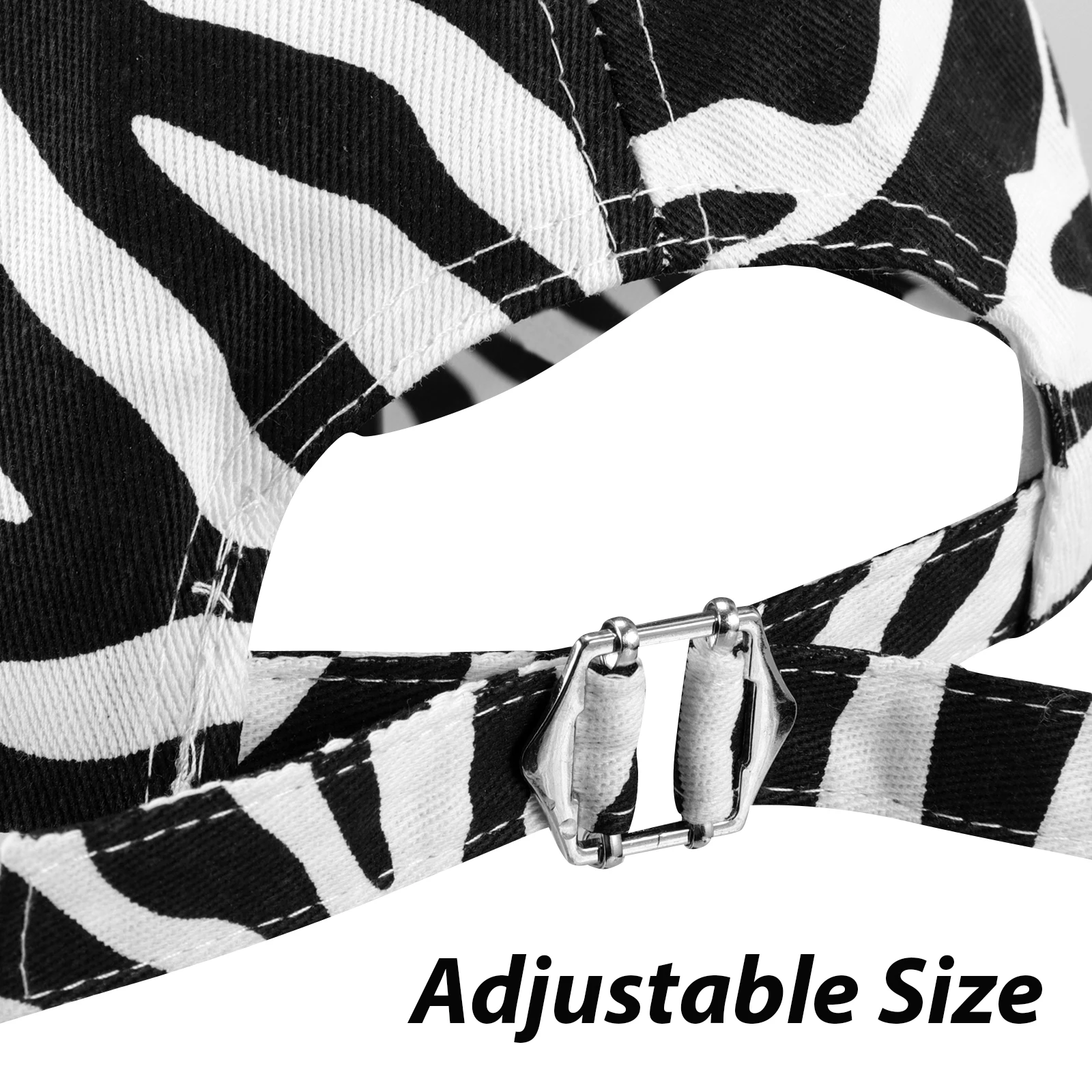 

Lightweight Adjustable Unisex Sun Hat For Uv Protection Brim Cap Outdoor Sports Cow-Stripe Design Space Baseball