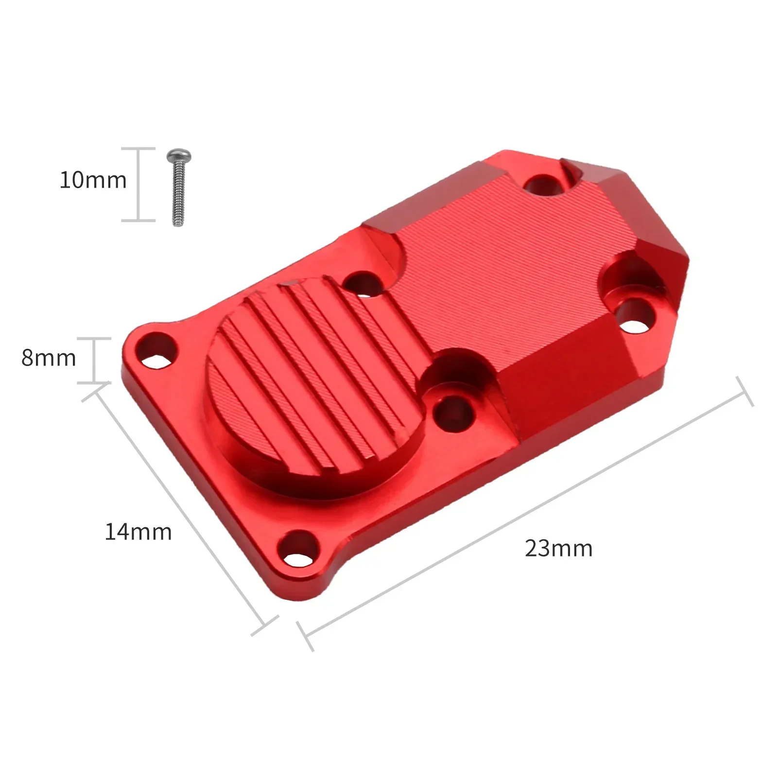 Contrapeso de latón, cubierta diferencial de peso de equilibrio, carcasa para 1/24 Axial SCX24 90081, unidad de Portal de eje, piezas de mejora de coche RC