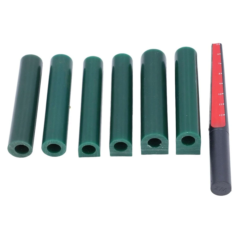 AU67-Rings Wax Tube Set, 6 Sizes Carving Wax Tubes With Cutter Ruler For Jewelry Rings Casting Handicrafts, Jewelry Tools