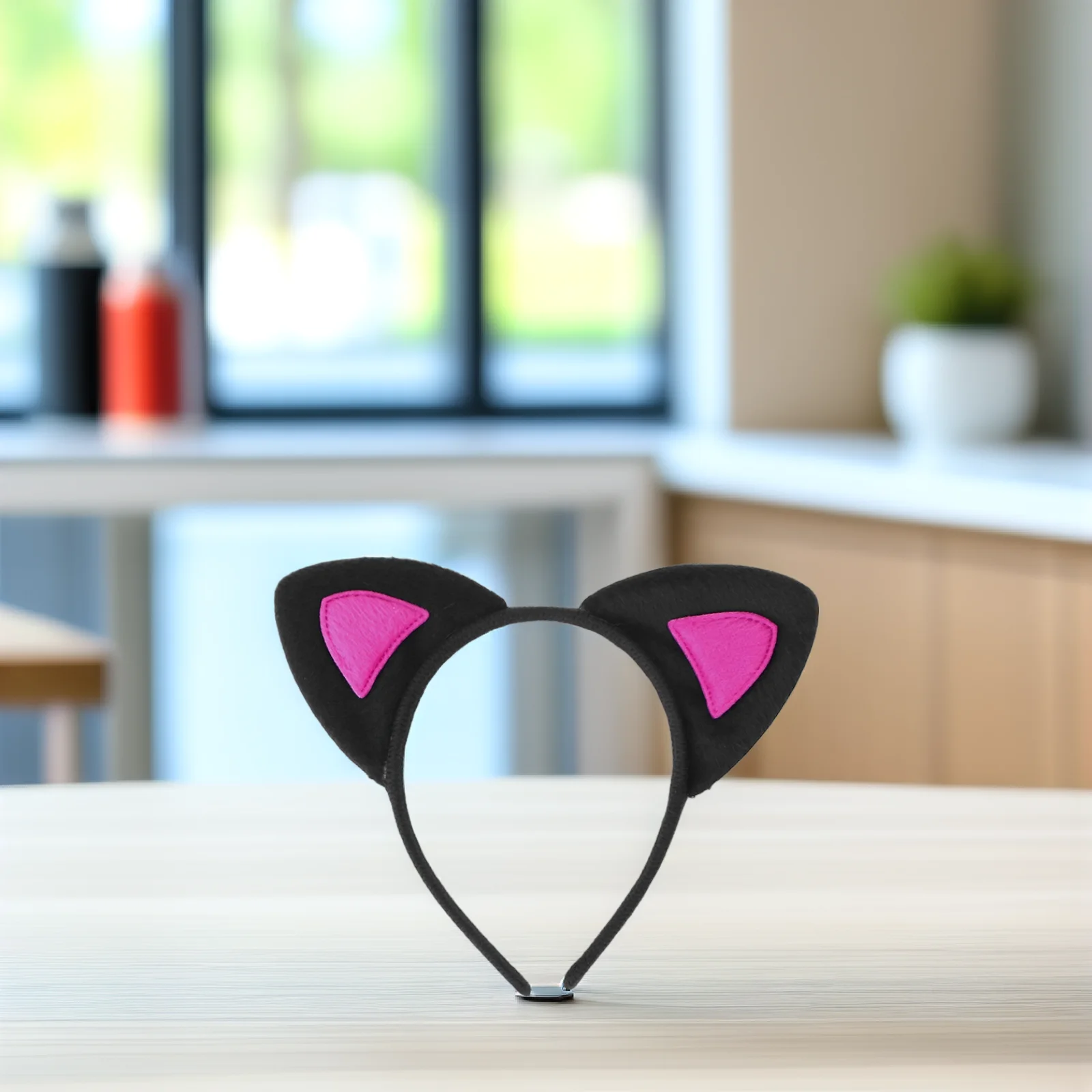 

3 Pcs Cat Ears Headband Bow Tie Tail Costume Kids Cartoon Cosplay Halloween Party Accessories Soft Material Elastic Band