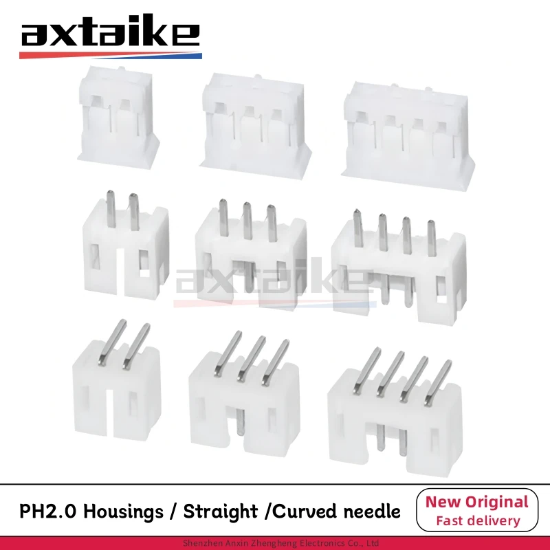 50PCS PH2.0 2Pin 3P…