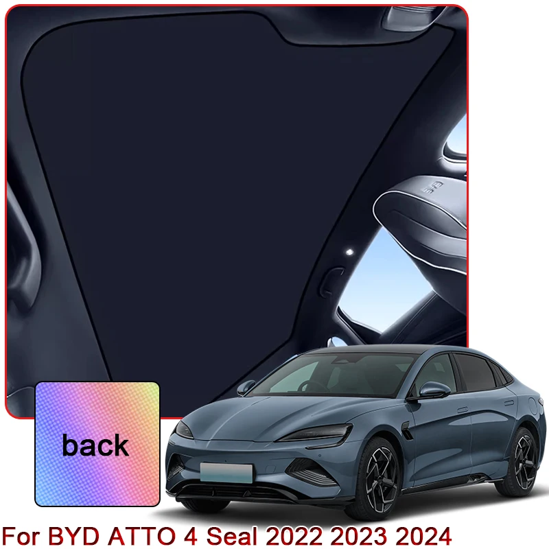 

Colorful Ice Crystal Car Roof Sunshade For BYD ATTO 4 Seal 2022 2023 2024 2025 Car Clip-on Sunroof Skylight Blind Shading Cover