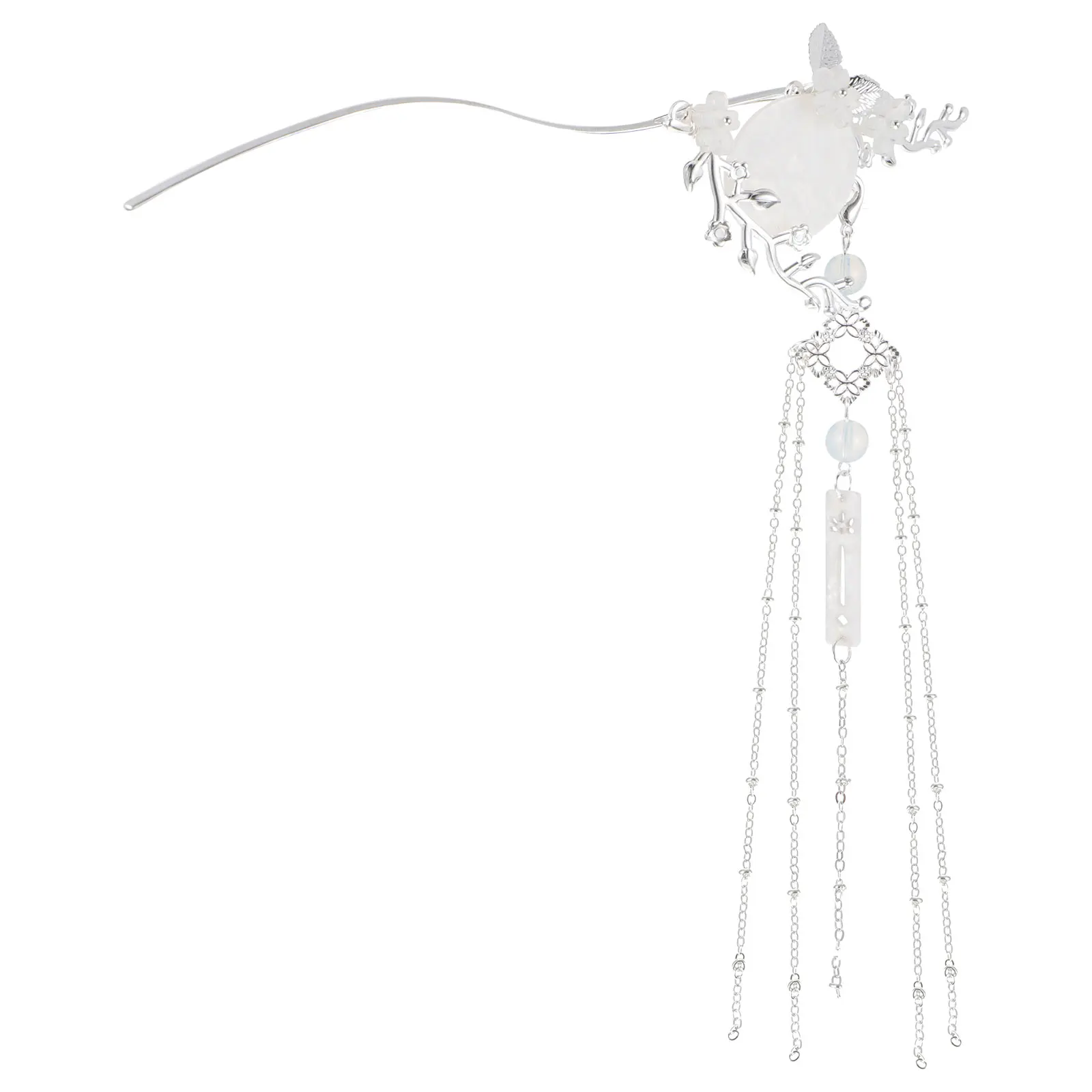 

Retro Hairpin Tassel Hair Stick Vintage Clip Bun Pin Ancient Style Decorative Effect Easy Hair Updos