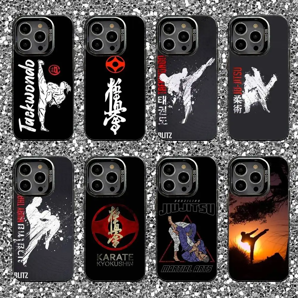 

Oyama Kyokushin Karate Phone Case For iPhone 16,15,14,13,12,11,Pro,XS,Max,Plus,Mini,SE Black Candy Matte Shockproof Cover