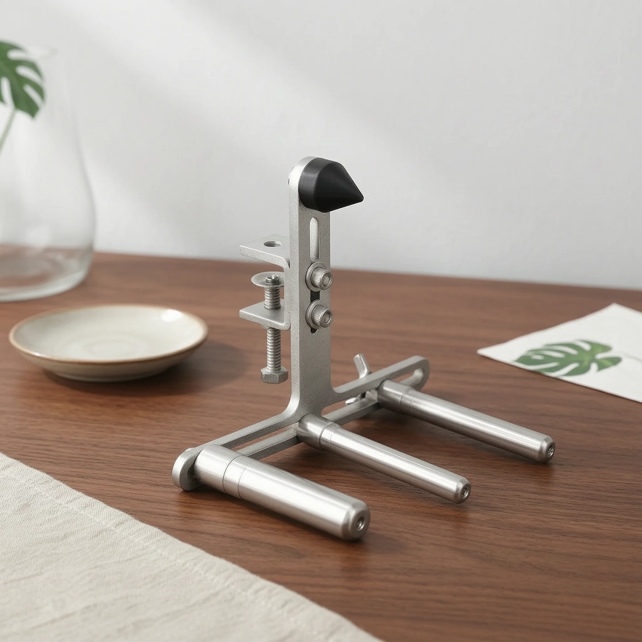 Repair Stand with Clamp Adjustable Wind Instrument Holder Wind Instrument Stand Heavy-Duty Compact for Technicians, Workshops