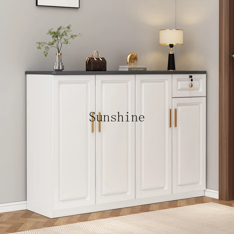 

Household entrance entrance cabinet integrated large-capacity storage, balcony against the wall, shoe rack