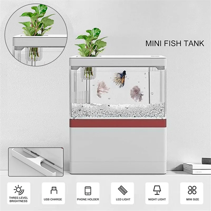 Small Acrylic Fish tank Mini Acrylic Aquarium Betta Fish tank