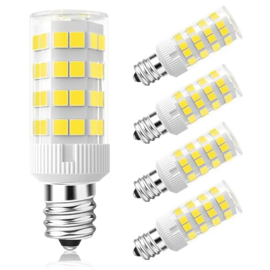 E12 LED Light Bulbs 5W Equivalent to E12 Candelabra Bulb 40 Watt Clear Type B 2700K T6 120V Small Bright C7 LED Bulb Non-Dimmab
