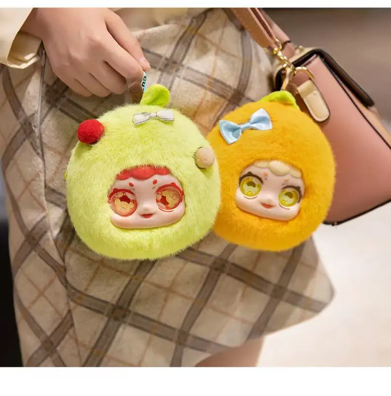 Nuova simulazione Macaron Doll Zaino Ciondolo Portafoglio Riempimento Peluche Cartoon Anime Simpatico regalo di compleanno per bambini Bambola divertente