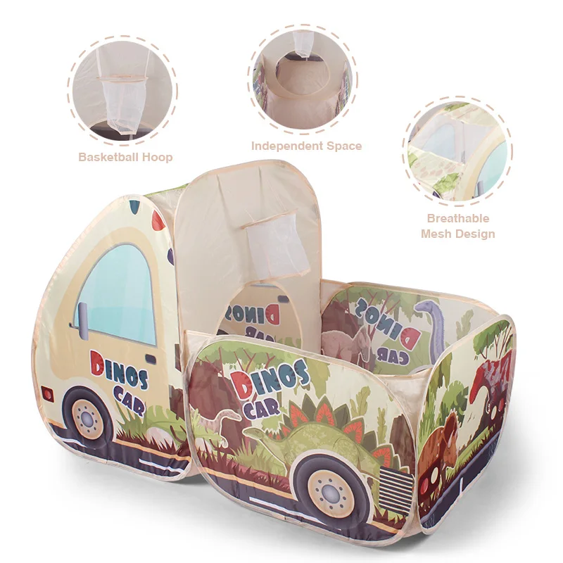 خيمة لعب سيارة صفراء ممتعة للأطفال، لعبة قلعة كبيرة للعب التظاهري، خيمة ألعاب ترفيهية خارجية، مسرح محمول، ألعاب الشاطئ والعشب، هدايا عطلة رائعة للأولاد والبنات، هدايا عيد الميلاد والهالوين غير متضمنة #2