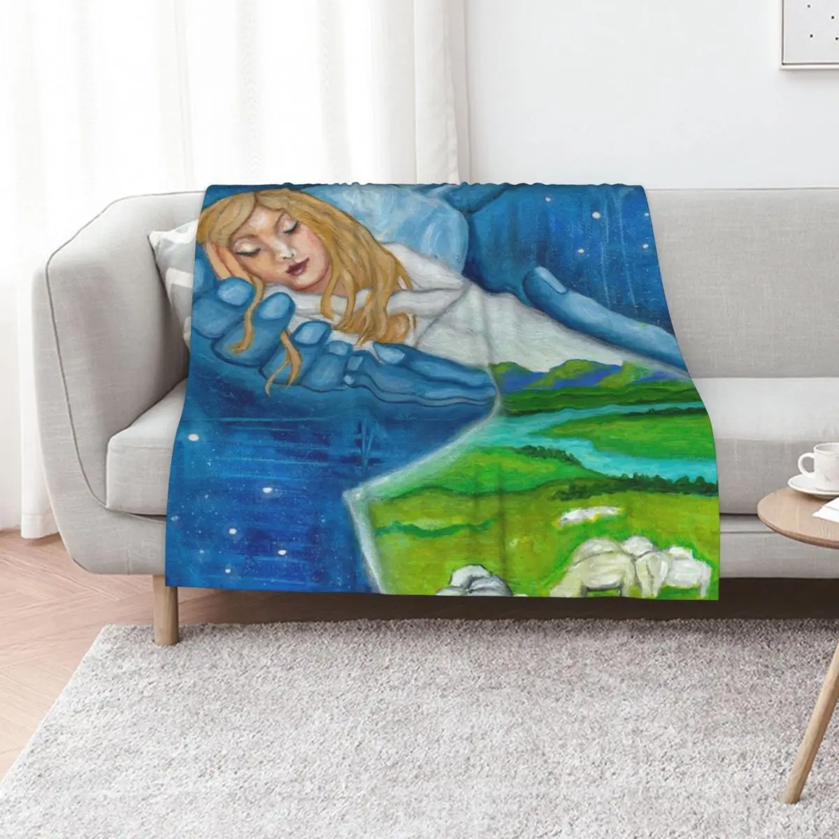 

In the Palm of His Hands Throw Blanket Soft Cozy Blanket for Pet Kids Adults