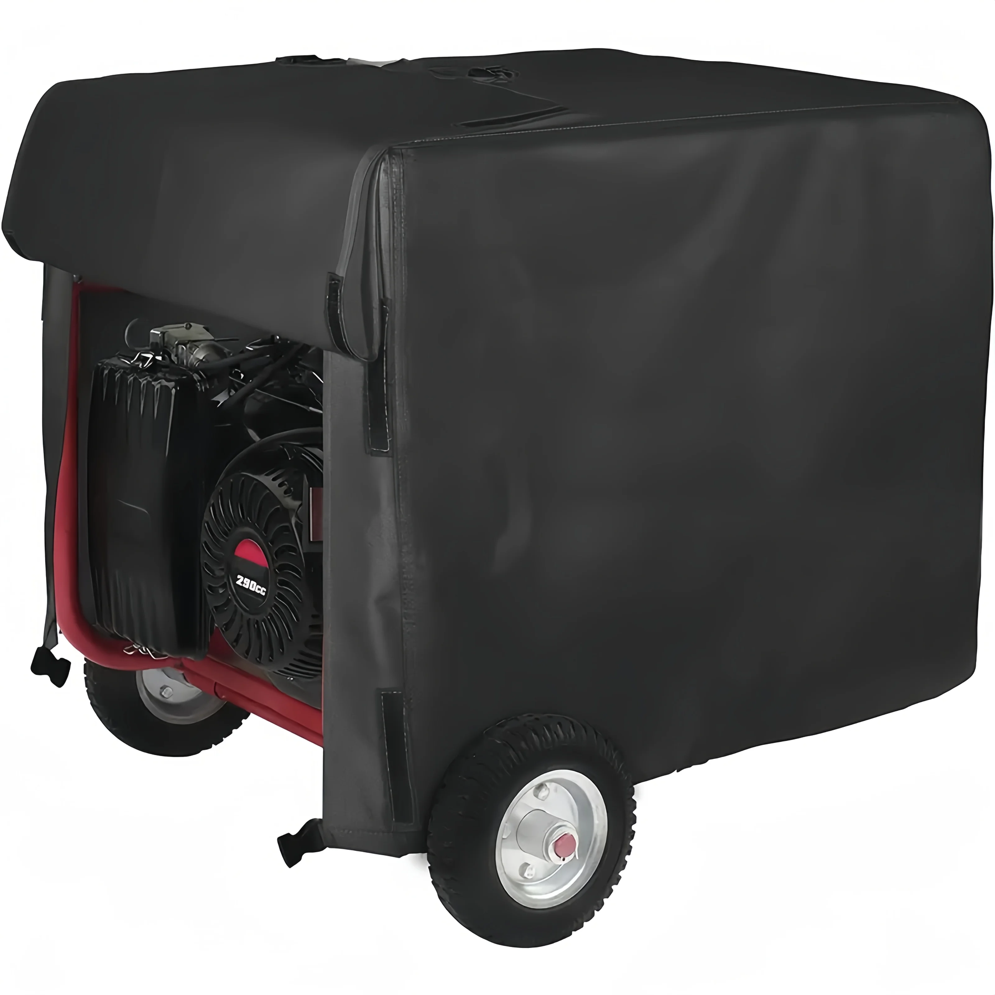 Heavy-Duty Black Generator Cover, UV Resistant Durable Material, Fits Most Generators, Ideal for Mountain Day & Gift