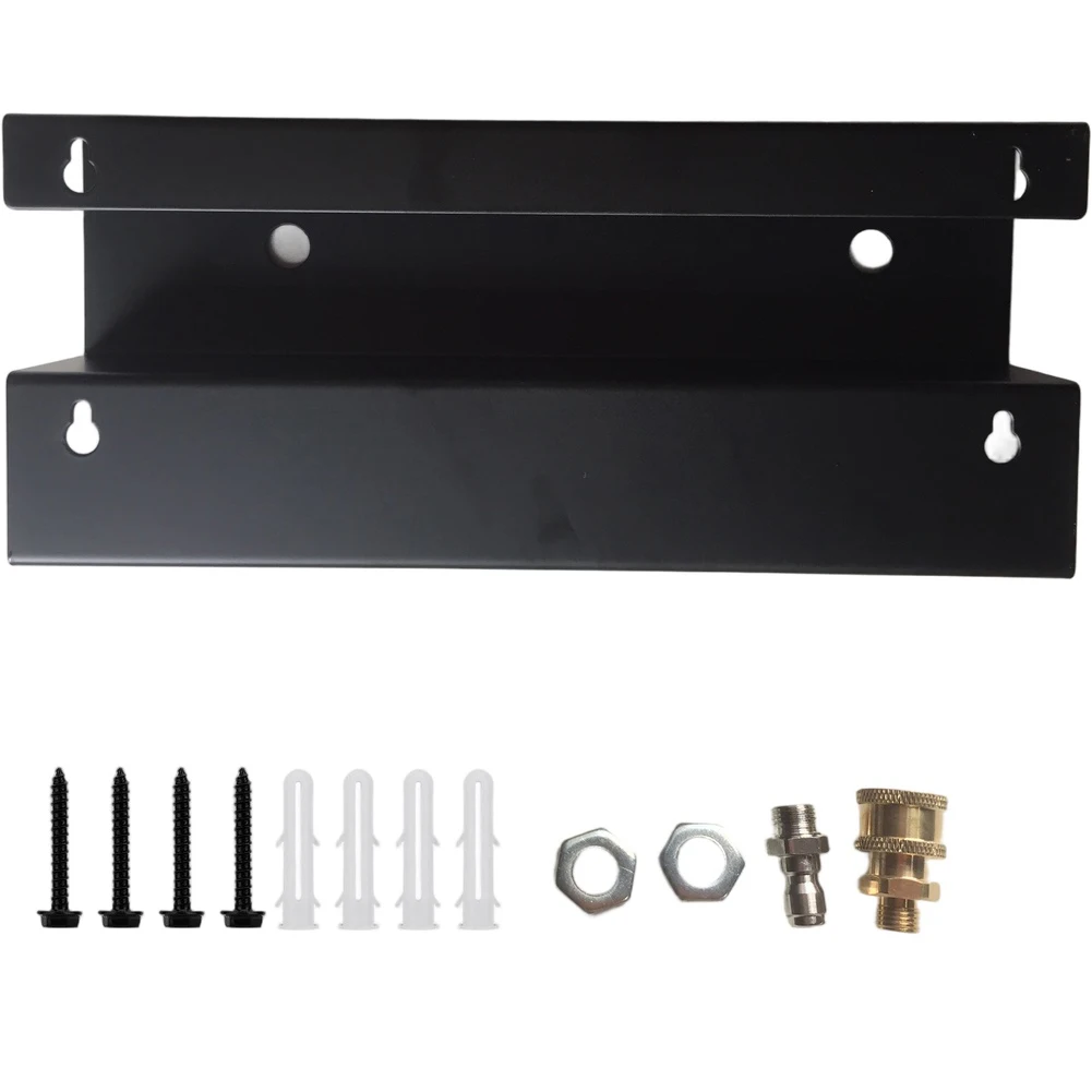 رف معدني لغسالة الضغط العالي، حامل تخزين مثبت على الحائط، هيكل من الفولاذ المقاوم للصدأ مقاوم للصدأ #2