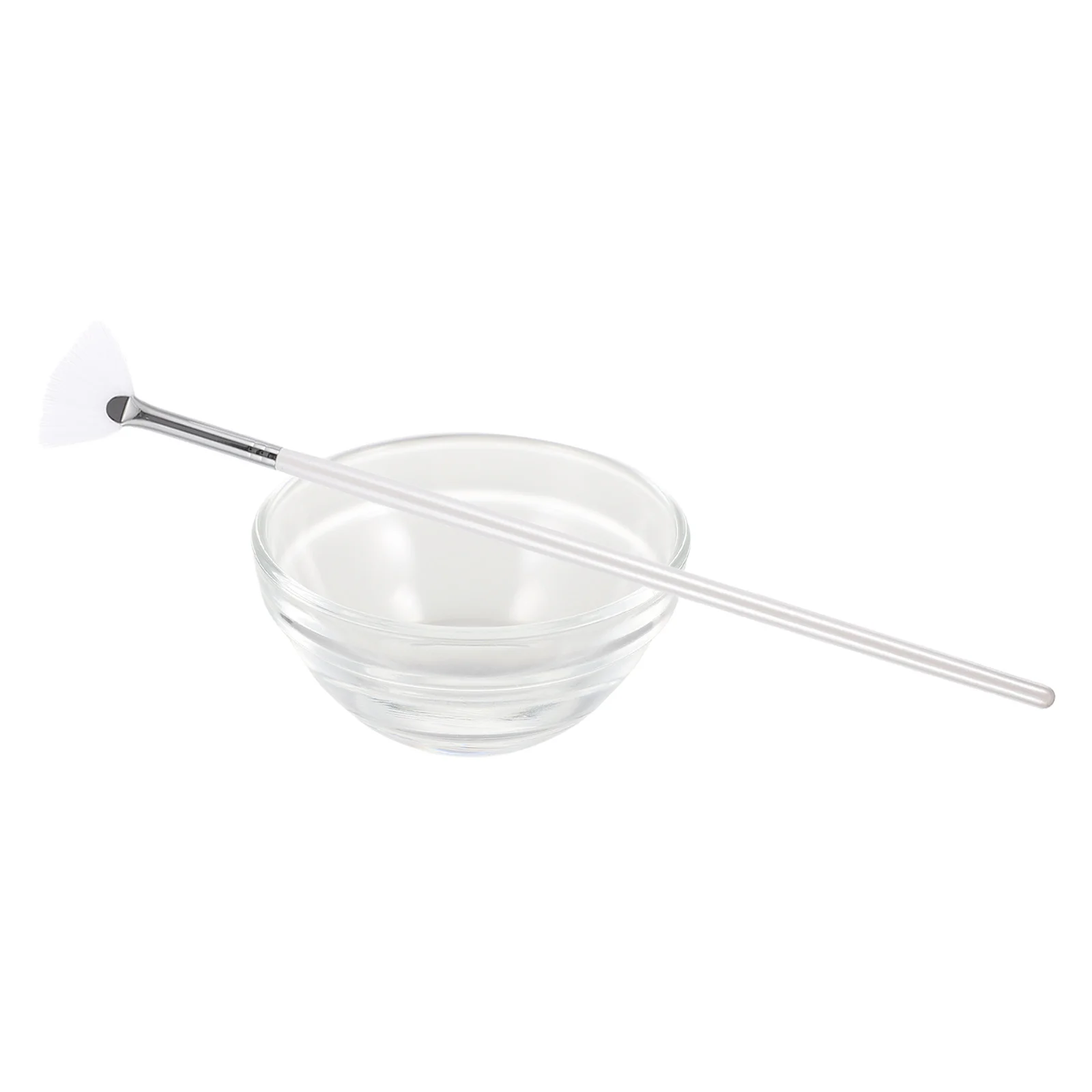 2Pcs Beauty Brush and Bowl Kit Soft Facial Applicator for Essence Oil Mask Application Easy Clean Bristle Tool Skin Care Routine