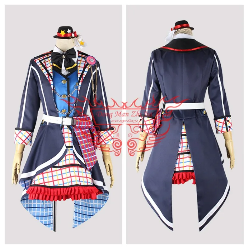 

[Customized] BanGDream! 7thLIVE Poppin'Party Toyama Kasumi Cosplay Costume Halloween Game Lovely Outfits Women Dress Uniform