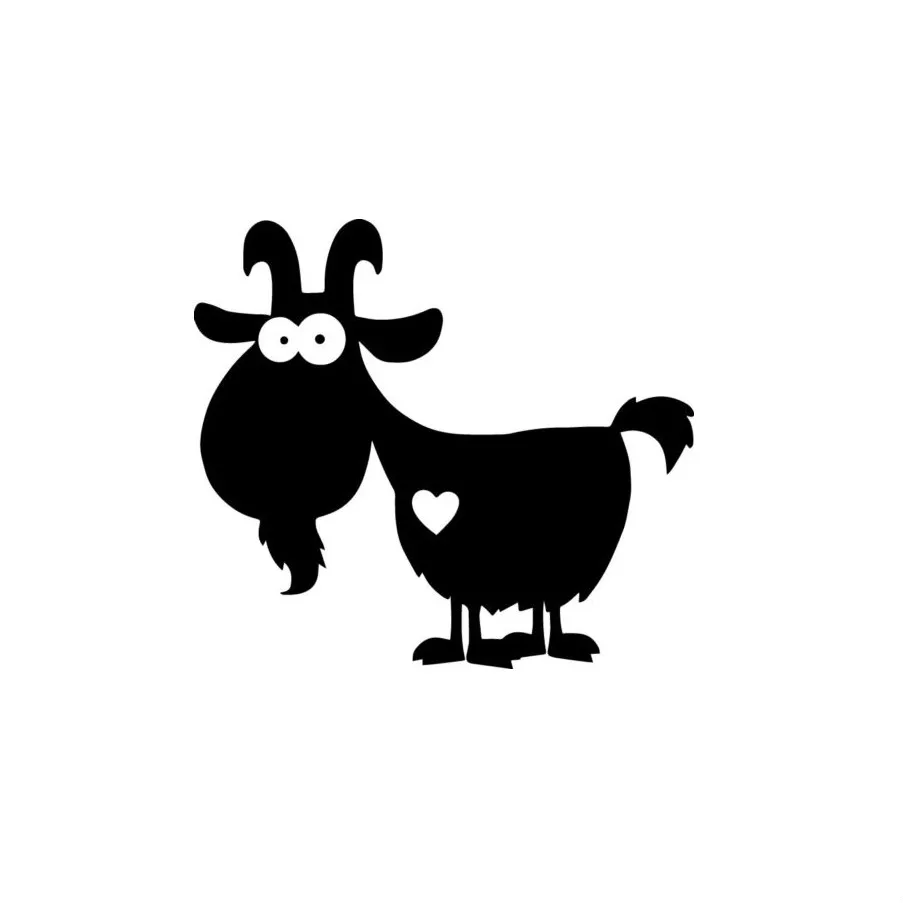 

N904# Die-Cut Vinyl Decal For Goat Lover Car Sticker Waterproof Auto Decors on Car Body Bumper Rear Window