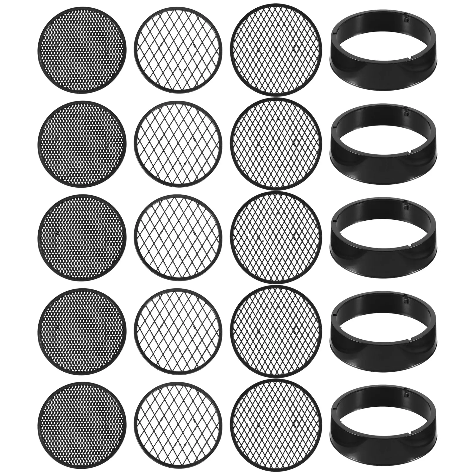 

5 sets/20pcs Mesh Sifting Pan Garden Sieve Gardening Tool Riddle Soil Sieve Set Planting Screen tools