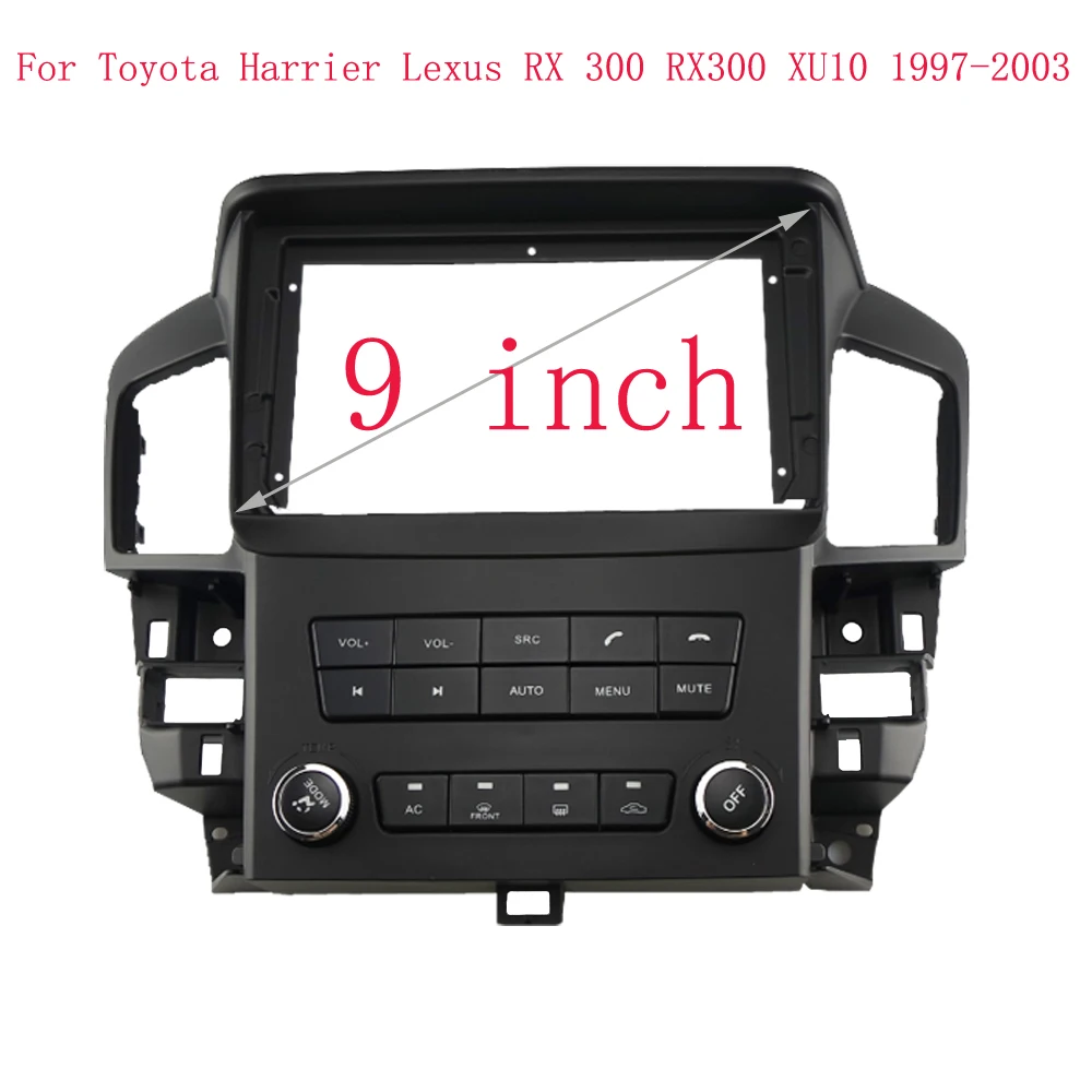 NAVI Car Fascia Radio Panel for LEXUS RX300 TOYOTA Harrier 1998 - 2003 Dash Kit Install Facia Console Bezel 9 inch Trim Plate