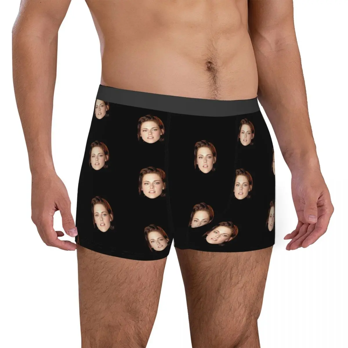 Kristen Stewart Heren Ondergoed Boxer Briefs Shorts Slipje Grappige ademende onderbroek voor mannen Plus Size