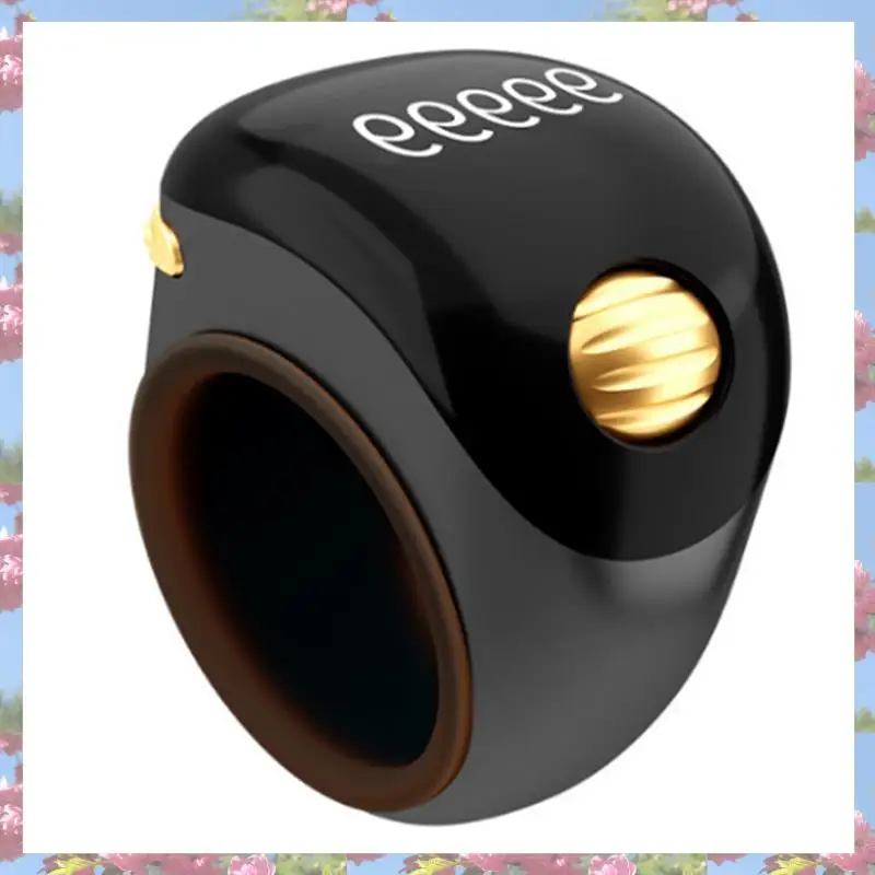 L72A-Ring Type Portable Ball Finger Counter With Rechargeable Type C Adjustable OLED Screen Mini Counter Battery Display Pink