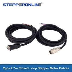 2.7m Closed Loop Stepper Motor Extension Cable Kit for Nema 23 & 24 Closed Loop Stepper Motor & for Encoder