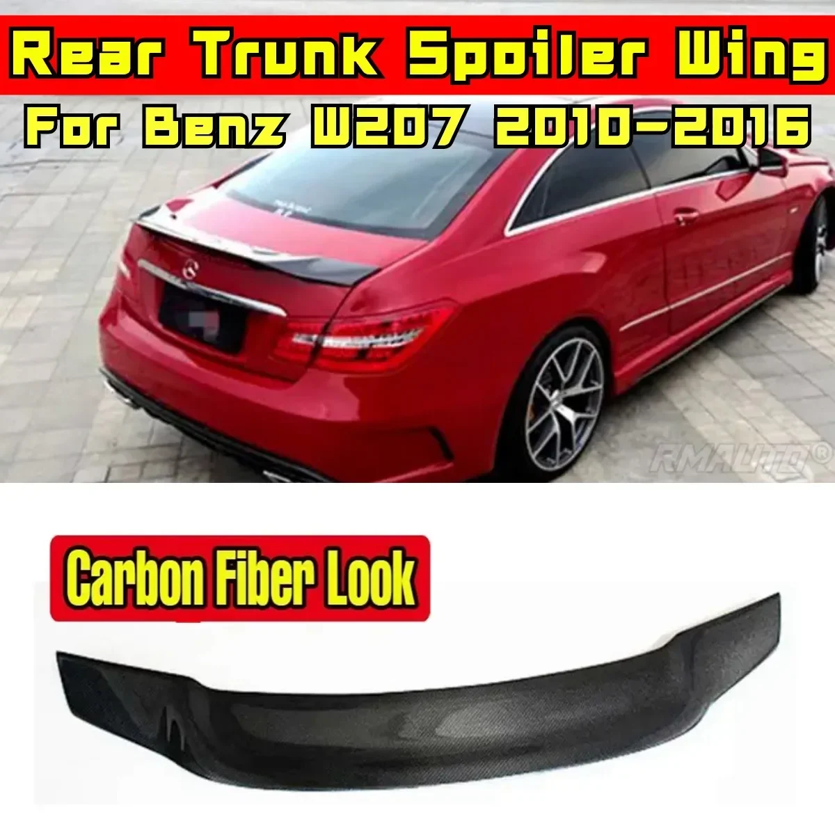 Car Rear Trunk Spoiler Exterior Part Car Rear Spoiler Wing For Mercedes benz E Class W207 C207 Coupe 2010-2016 Car Accessories