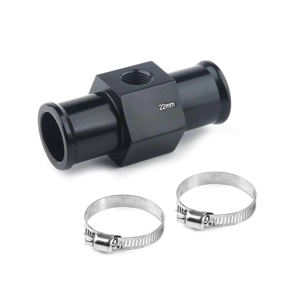 

Universal Durable Hose Adapter 1/8 Npt Black Gauge Sensor Temperature sensor Joint Pipe Sensor Water Temp Gauge Radiator