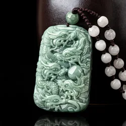 Natural A-grade Jade Pendant Jade Brand Nine Ice Type Pendant High Grade Fashion Necklace All for 1 Real and Free Shipping Items