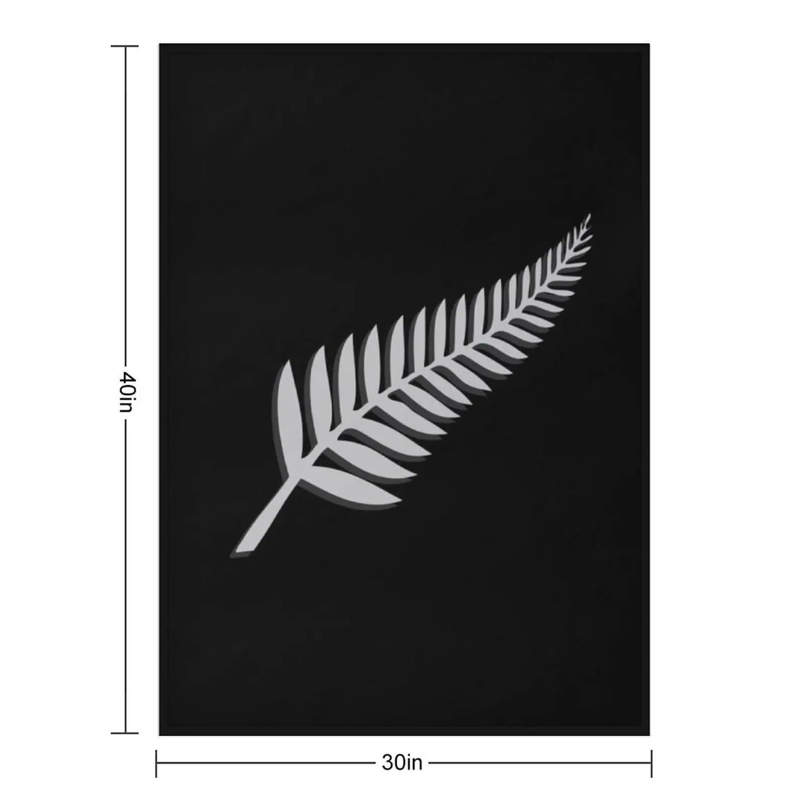 New Zealand NZ Kiwi Black Silver Fern Emblem Sport Fan Throw Blanket Sleeping Bag bed plaid Decoratives Blankets