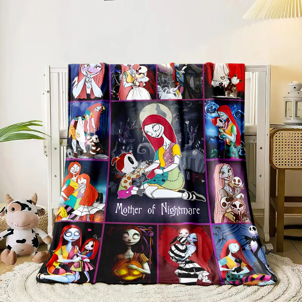 

The Nightmare Before Christmas Jack HD Printed Flannel Four SeasonThin Blanket.for Sofa,beds,ravel Picnic Blanket Gifts