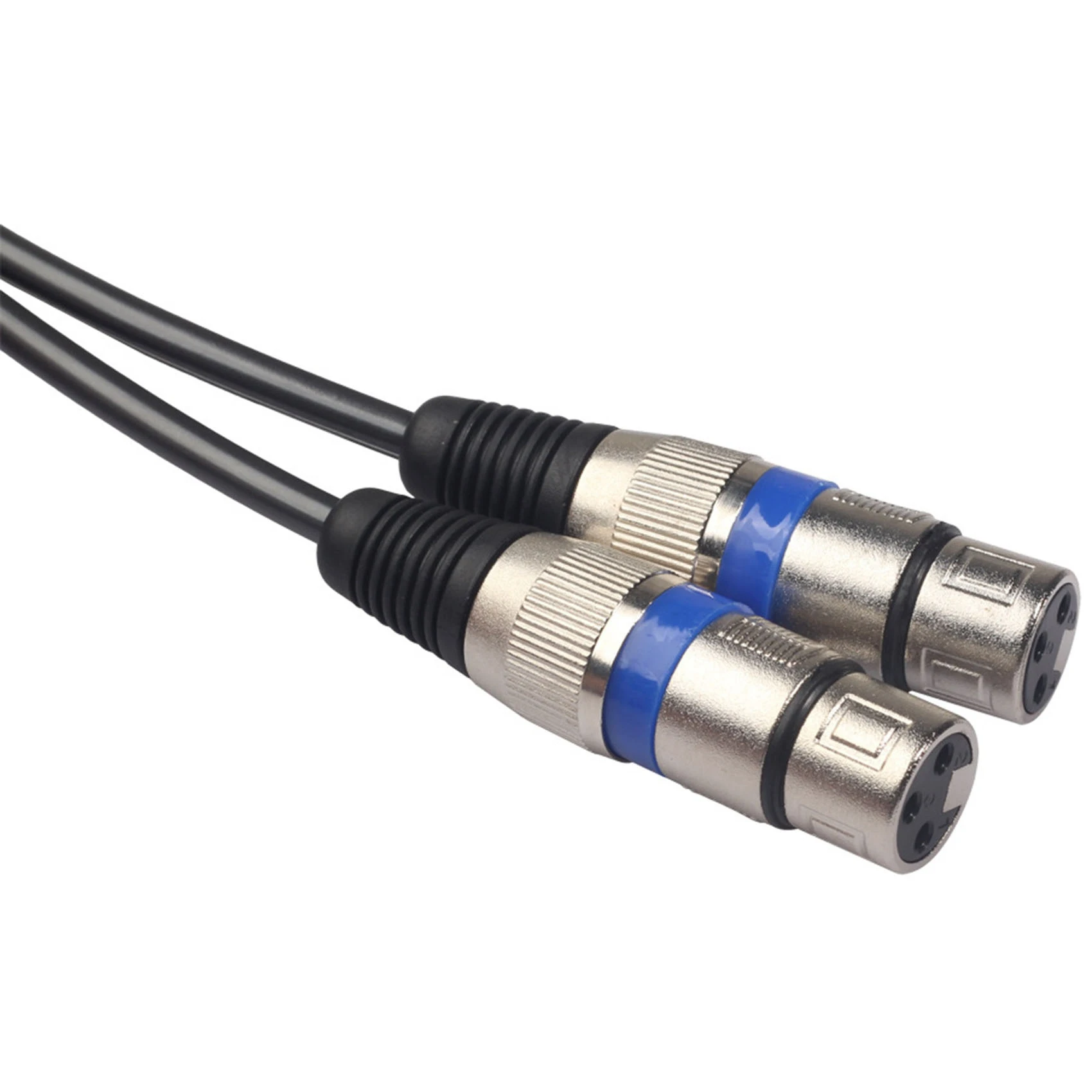 Cable de Audio Hifi 2 Rca macho a Xlr, amplificador de consola mezcladora hembra de 3 pines, Cable Shileded Dual Rca a Dual Xlr
