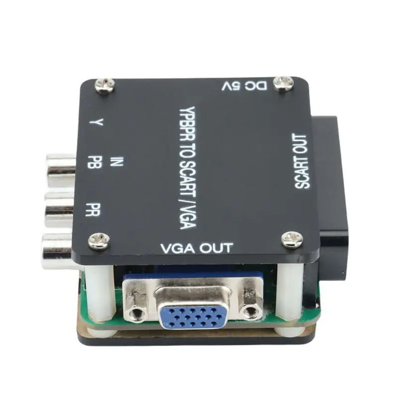 A31T 2X YUV TO RGBS YPBPR to SCART VGA Component Transcoder Converter for Game Console RGBS to Color Difference Component