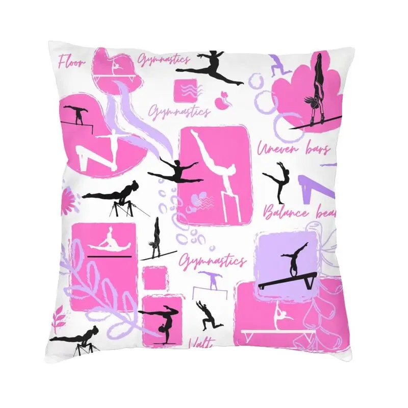 Dance Rhythmic Gymnastics Pillow Case 40x40cm Decor Home Modern Chair Cushion Square Pillowcase
