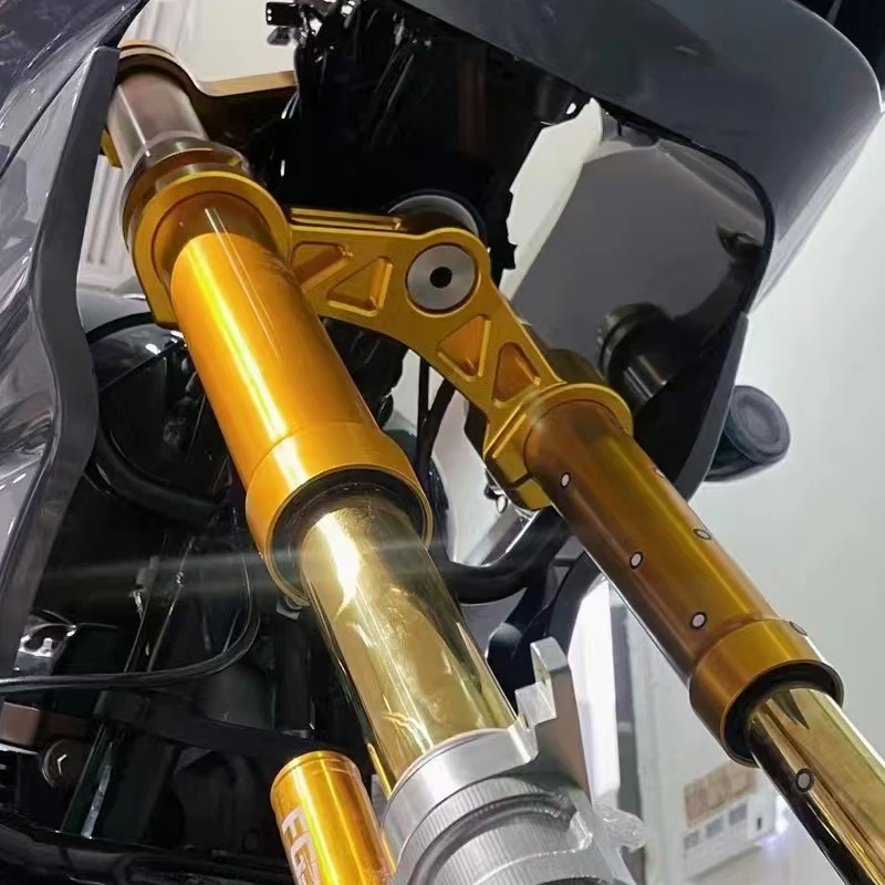 BLACK3 CNC Aluminum Triple Tree Clamp Upper/Lower Triple Tree for Harley '14-up Road Glide '15-up Low Rider ST '18-up Low RiderS