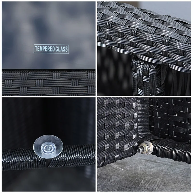 Mesas e cadeiras ao ar livre varanda moderna simples terraço jardim ao ar livre bar café imitação rattan cadeira lazer