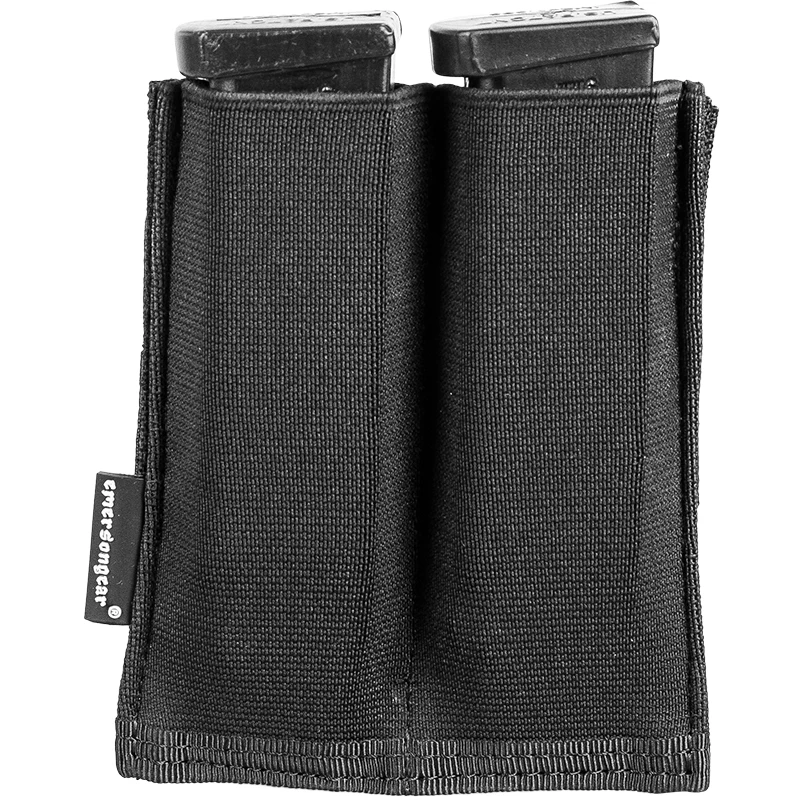 Emersongear Tactical Fast Open-Top Double Pistol Magazine Pouch Molle Milsim Hunting Combat Hiking Shooting Training Nylon