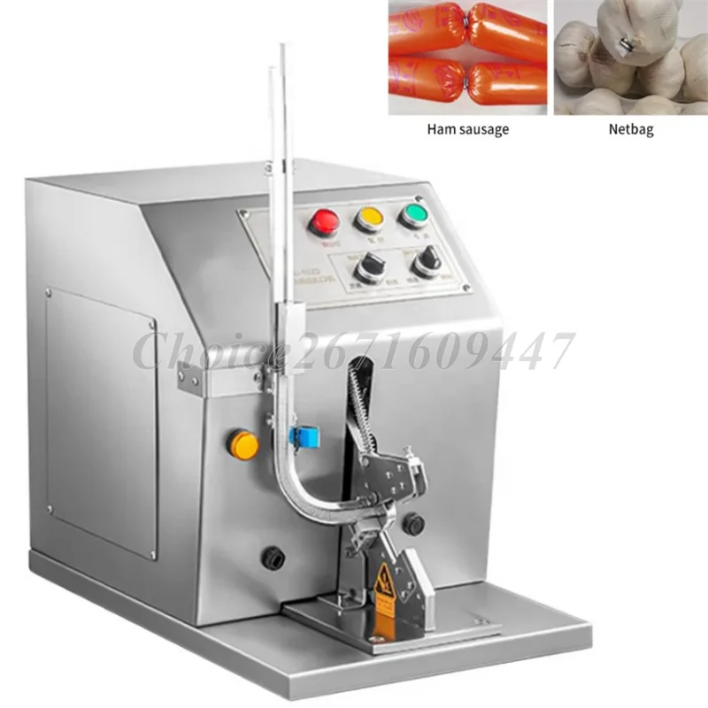 

Electric U Type Induction Pedal Bucking Machine Sausage Bread Bag Sealing Tying Knotting Clipping Machine